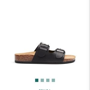 NWT BioNatura Men slippers zenga black